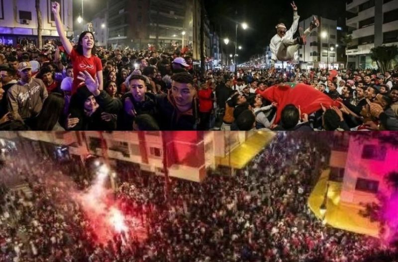 صور احتفالات الجماهير المغربية قديمة وليست من مونديال تشيلي 2025