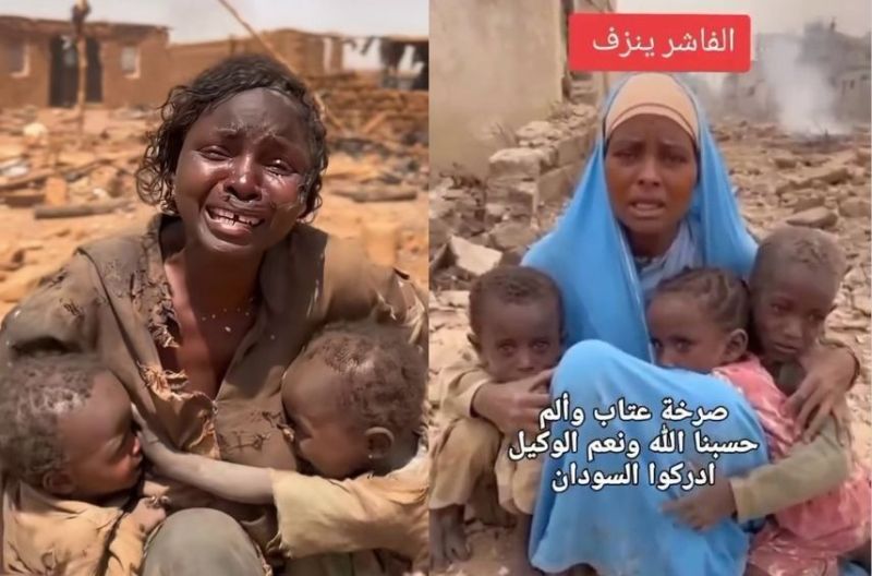 المقاطع المتداولة لأمهات سودانيات تستنجدن بالعرب زائفة ومولدة بالذكاء الاصطناعي
