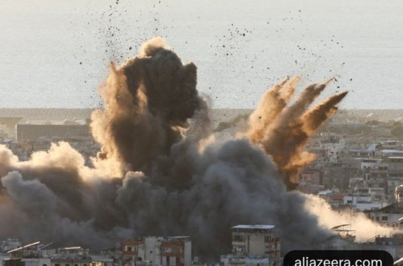 هذه الصورة لغارة إسرائيلية عام 2024 وليست لاستهداف 
